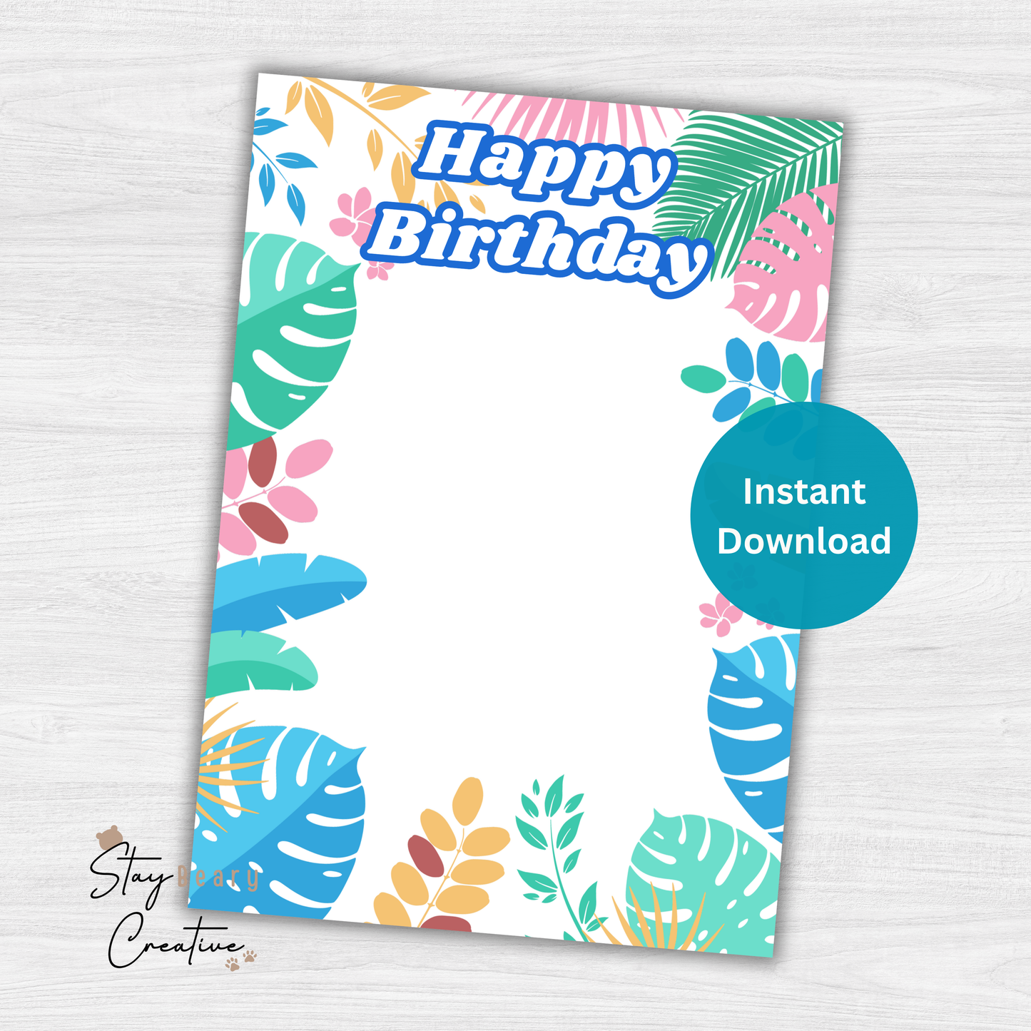 [DIGITAL] Aloha - Happy Birthday - Cookie Cards - 10.5cm x 15cm - A6/Post Card