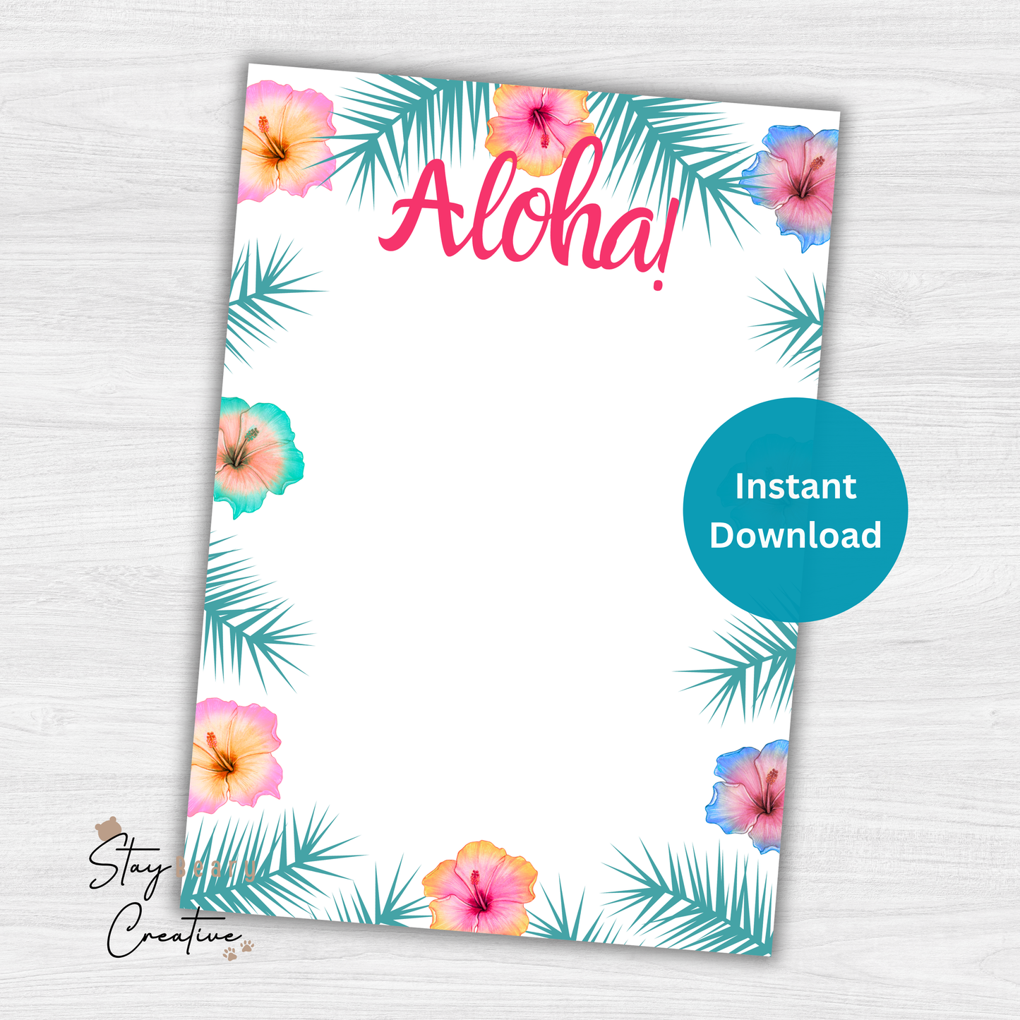 [DIGITAL] Aloha - Happy Birthday - Cookie Cards - 10.5cm x 15cm - A6/Post Card