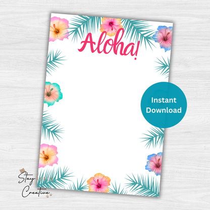 [DIGITAL] Aloha - Happy Birthday - Cookie Cards - 10.5cm x 15cm - A6/Post Card