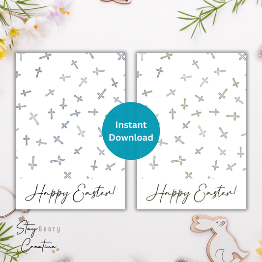 [DIGITAL] Easter Cross - Cookie Cards - 10.5cm x 15cm