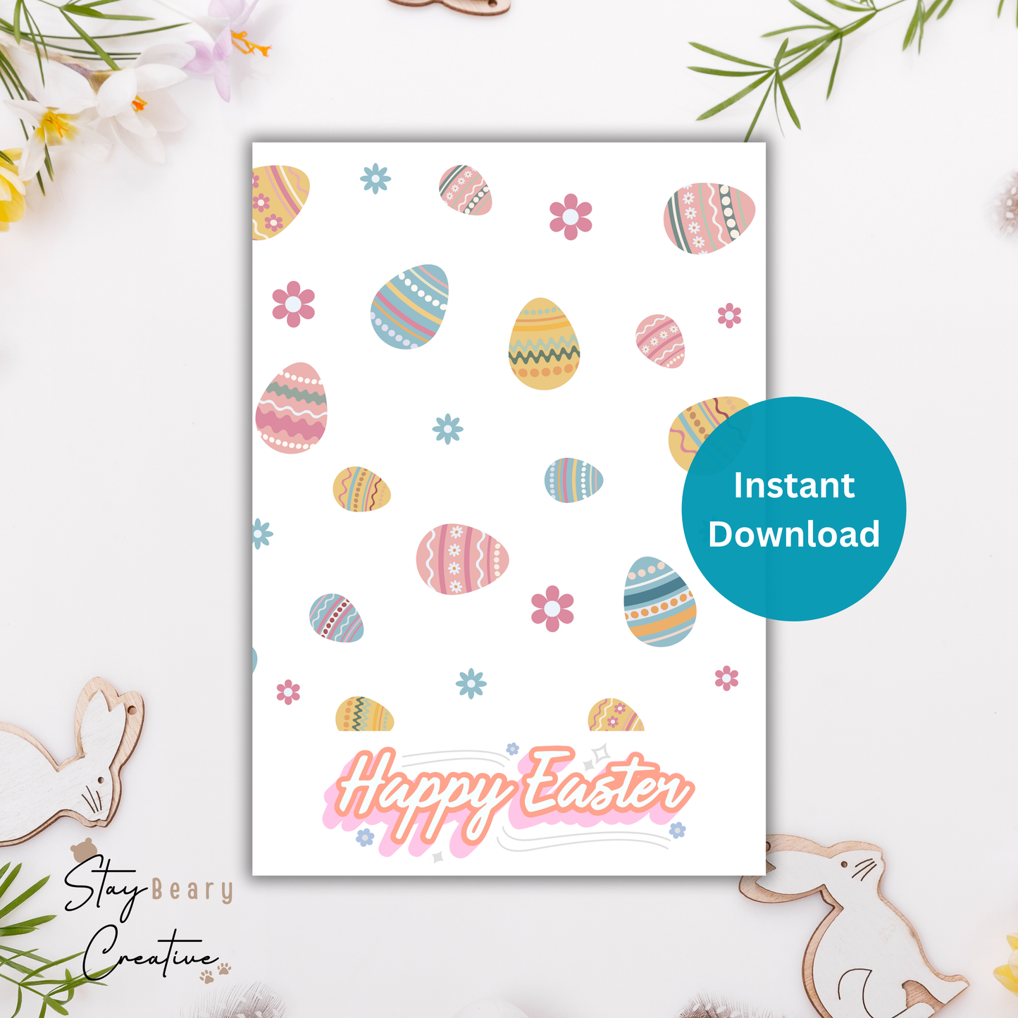 [DIGITAL] Easter Eggs - Cookie Cards - 10.5cm x 15cm
