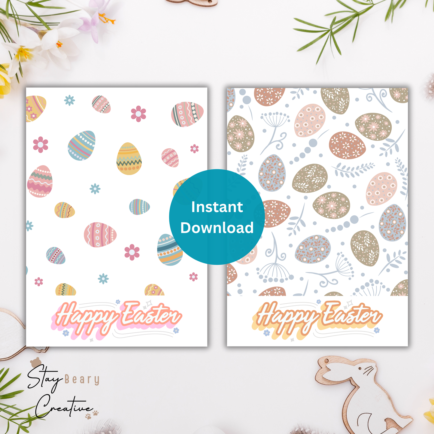 [DIGITAL] Easter Eggs - Cookie Cards - 10.5cm x 15cm
