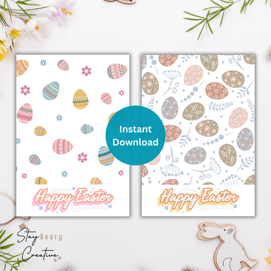 [DIGITAL] Easter Eggs - Cookie Cards - 10.5cm x 15cm