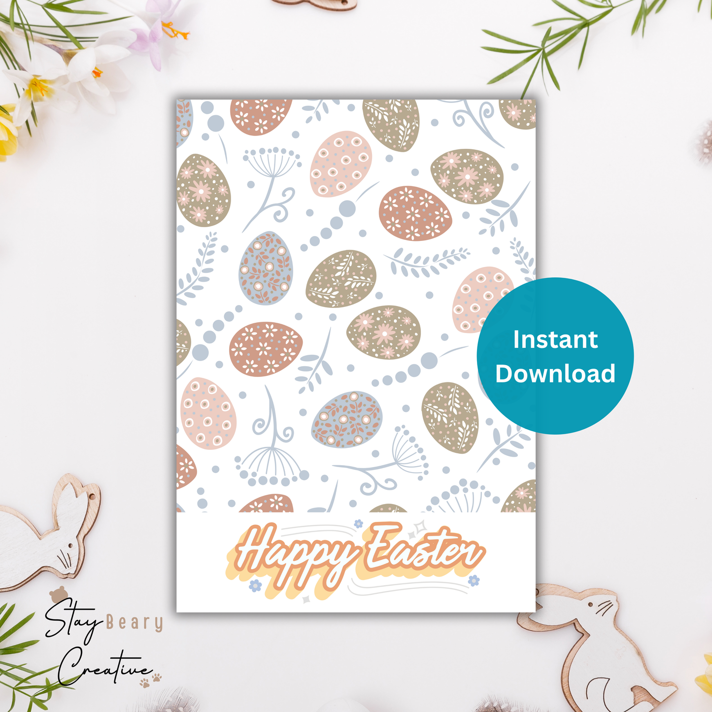 [DIGITAL] Easter Eggs - Cookie Cards - 10.5cm x 15cm