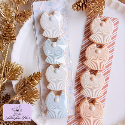 [Food Safe] Gingerbread - Stripes - Double Sided Designs - Backing Cards - 25 Pack