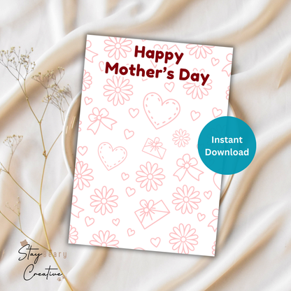[DIGITAL] Mother's Day - Happy Mother's Day - Best Mum Ever - Cookie Cards - 10.5cm x 15cm