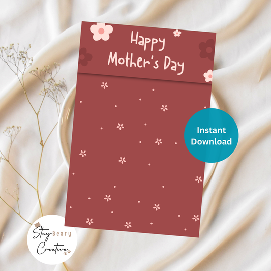 [DIGITAL] Happy Mother's Day #1 - Double Sided Designs - Folded Bag Toppers