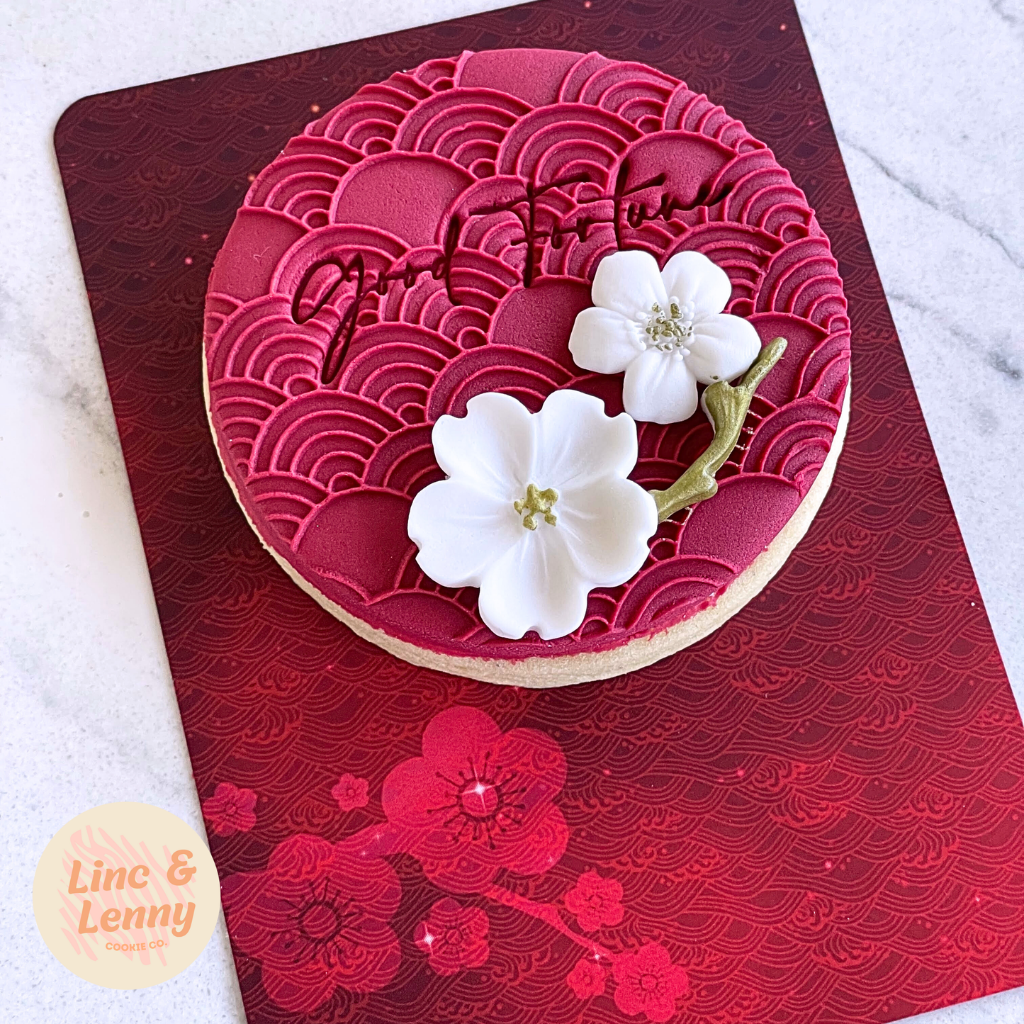 [Food Safe] Chinese New Year Pattern - Double Sided Designs - Backing Cards - 25 Pack