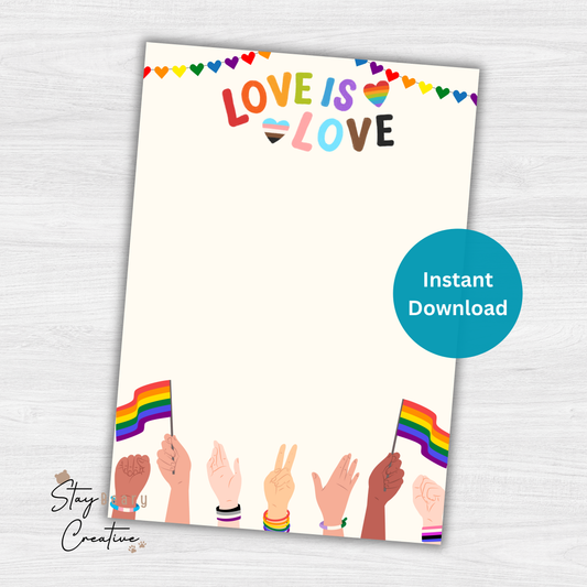 [DIGITAL] Pride Month - Love Is Love - Cookie Cards - 10.5cm x 15cm
