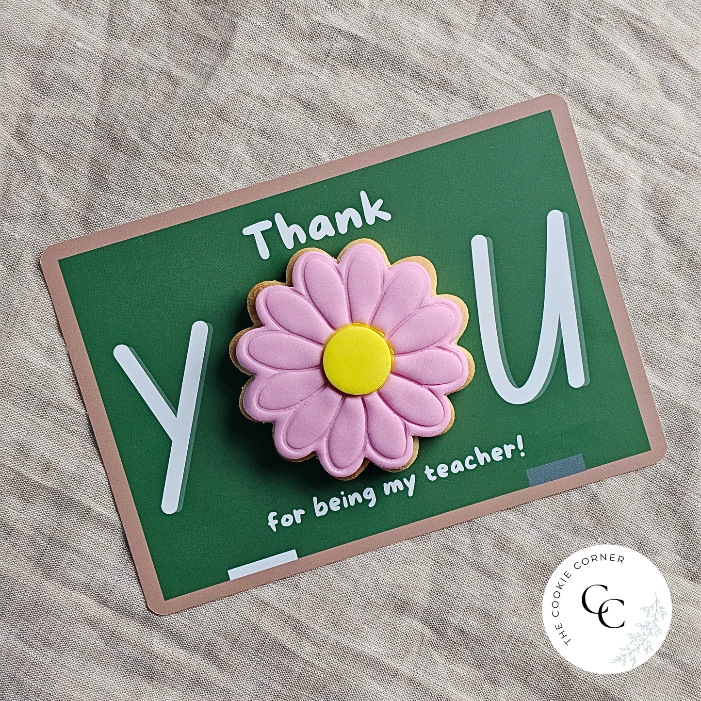 [Food Safe] Thank You For Being My Teacher - Thank You For Being An Amazing Teacher - Double Sided Designs - Horizontal Cookie Cards - 25 Pack