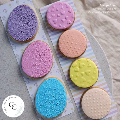 [Food Safe] Pastel Stripes or Dots - Double Sided Designs - Long Backing Cards - 25 Pack
